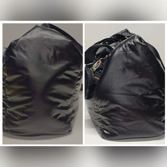 Jessica Simpson Natalie Black Weekender Duffel Travel Bag - Picture 6 of 9